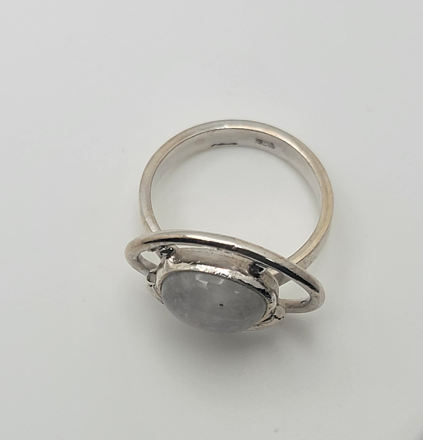 Moonstone Ring 925 Sterling Silver Statement Ring
