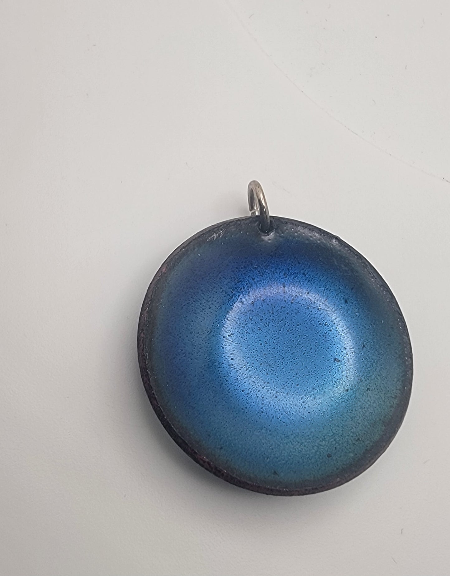 Enameled Abstract Starry Pendant Handcrafted