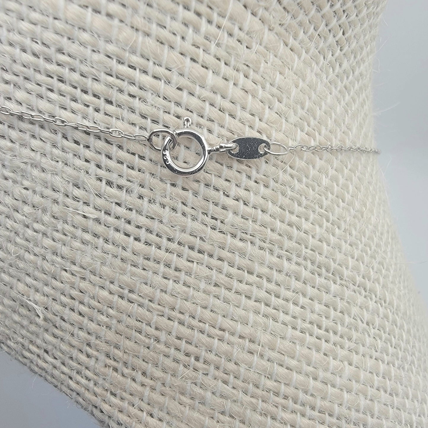 Celtic Swirl Triquetra Inspired Sterling Moonstone Silver Necklace